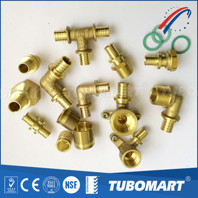 배관  Brass Pex Sliding Fitting 1/2 인치 3/4 인치 1 인치 Pex 파이프 티