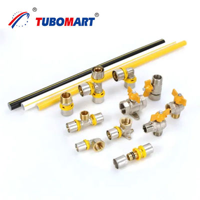 16mm 자외선 저항 복합 다층 화이트/붉은/노란색 PEX AL PEX 알루미늄 다층 가스 파이프 OEM/ODM