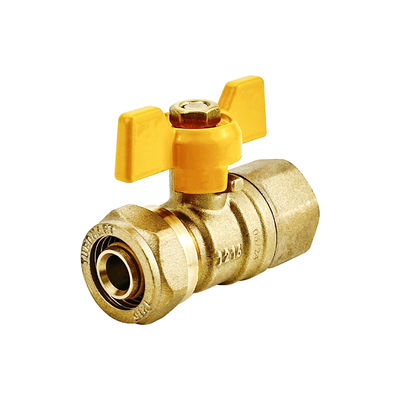 1/2' DN 20 볼 가스 밸브 구리 볼 밸브 16mm PE-AL-PE PEX AL PEX 가스 파이프 볼 밸브