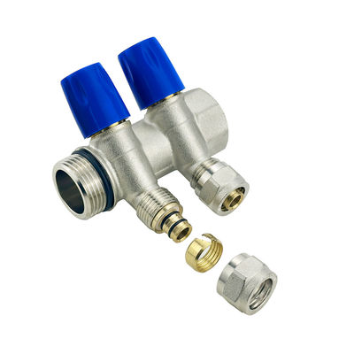 사용자 정의 크기 2-6Ways Brass Pex 배관 수직판 Tubomart