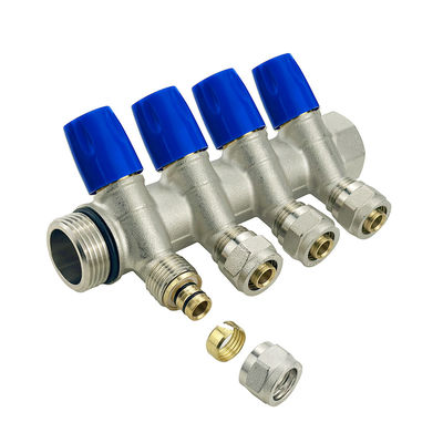 바닥 난방 부품 맞춤형 크기 Brass Pex Manifold 맞춤형 색상 마무리 2-6way