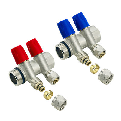 맞춤형 Brass Pex Manifold 바닥 난방 시스템 2-12way