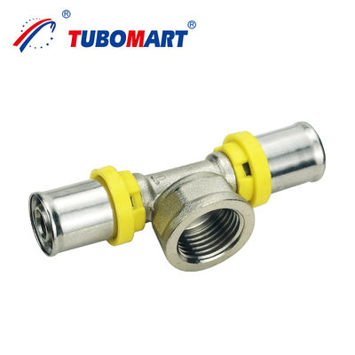 튜보마트 OEM PEX AL PEX 파이프 부착 가스 다층 파이프 부착 TH 스타일 가스 시스템에 대한 청동 프레스 부착
