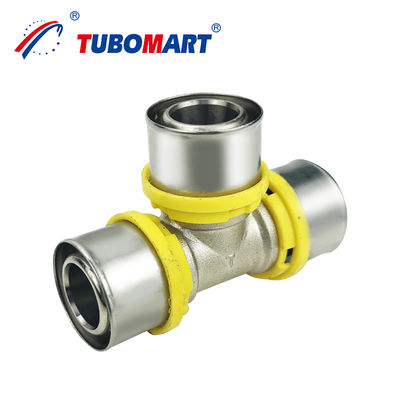 OEM 공장 가스 시스템에 대한 청동 부착 Pex Al Pex 파이프 TH 프로파일 티 부착 승인