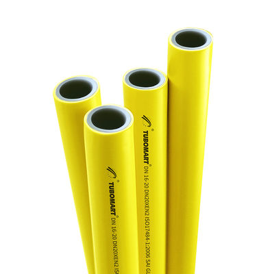 OEM TUBOMART PEX-AL-PEX 노란색 파이프 가스 시스템에 대한 높은 안전 다층 알루미늄 파이프
