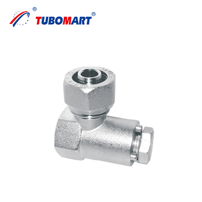 Tubomart 맞춤형 Pex Al Pex 압축 피팅 (가스/수도 시스템용) OEM 황동색 또는 니켈 도금