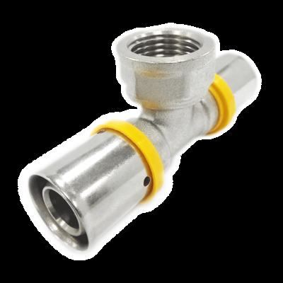PEX AL PEX 호환 파이프 황동 프레스 피팅 무연 가스 파이프 시스템용 16-32mm