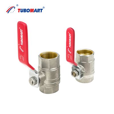 TUBOMART OEM 수동 Brass Ball Valve 여성 스레드 1/2''-2'' ISO9001 수와 가스 공급을 위해 인증