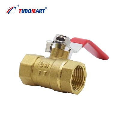 TUBOMART OEM 수동 청동 볼 밸브 내부 NPT 스레드 3/8''-4'' 니켈 접착체 물/가스 공급 ISO 3 년 보증