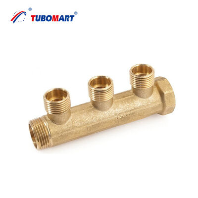 황동 공장 HPB58-3A 무역 보증 최고 품질 풀 사이즈 황동 배분 워터 매니폴드 밸브 없음