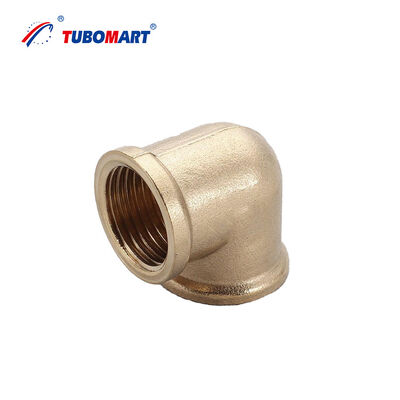 TUBOMART OEM 소스 공장 황동 나사 피팅 1/2 암나사-수나사 엘보 PEX 배관 솔루션